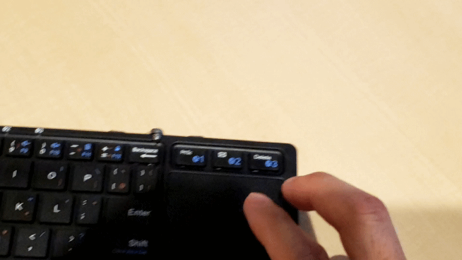 iClever Bluetooth キーボード IC-BK08のマウス右ボタンクリック