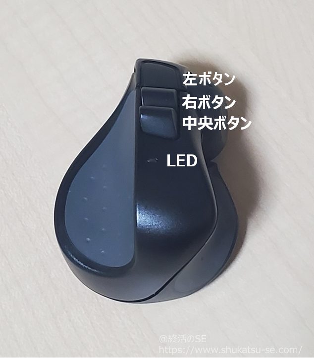 Swiftpoint ProPoint SM600 超小型・軽量マウスのボタン